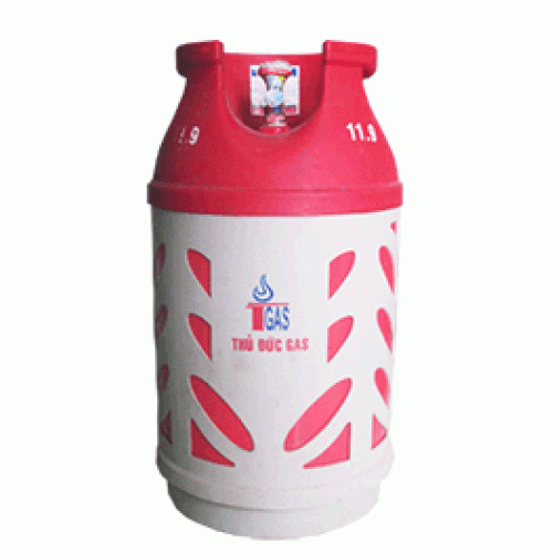 BÌNH GAS THỦ ĐỨC VỎ BỌC NHỰA ĐỎ 12KG